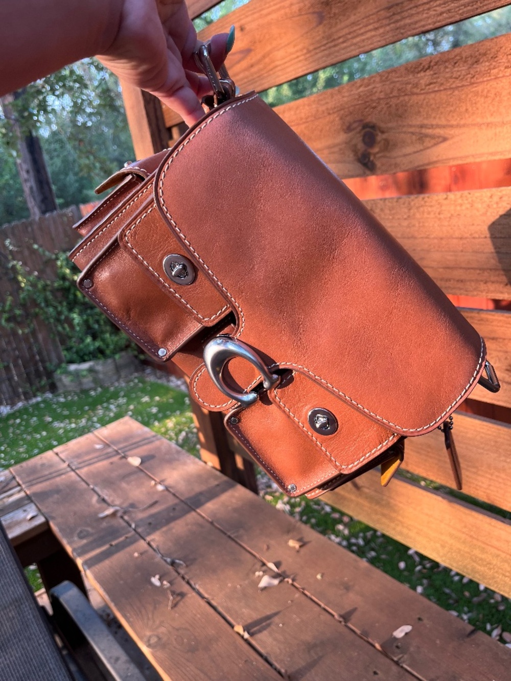 Coach Cargo Tabby Burnished Amber